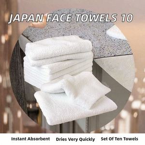 Serviettes de Visage Fabriquées en Chine, Lot de 10, 34x90cm, Blanches (11 Couleurs au Choix), Coton Osaka Izumi 100%, 260 Monme, Serviettes Commerciales Longues Instantanées - Product Image 2