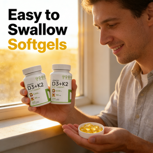 Vitamina <span class=keywords><strong>D3</strong></span> <span class=keywords><strong>K2</strong></span> 5000UI sin Gluten con MK7 para un Envejecimiento Saludable y Fortalecimiento Óseo, Stock Local en EE. UU., Envío Directo para Amazon y TikTok - Product Image 6
