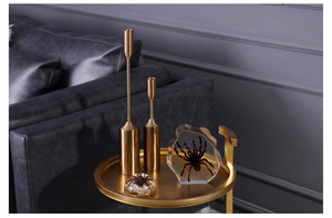Navidad oro metal vela palo titulares decoración alto candelabros de oro centros de mesa <span class=keywords><strong>para</strong></span> bodas - Product Image 6