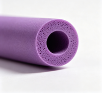 Manchon en mousse de caoutchouc nitrile NBR Visai, léger et amortissant, tube en mousse creuse avec bouchon d'étanchéité en caoutchouc pour équipement de sport