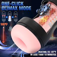 Automatische Saugende Masturbatoren für Männer 10 Vibrationsmodi 9 Saugmodi Realistische Strukturierte Taschenmuscheln Erwachsenen-Sexspielzeug für Männer