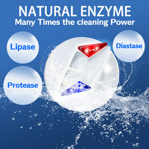 Cápsulas de Lava-Louças de Alto Desempenho 3 em 1 Descartáveis para Cozinha, Remove Manchas e Gordura, Secagem Sem Manchas, Aroma de Limão, 50%-80% Ativo - Product Image 5