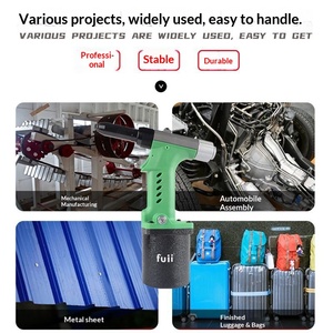 <span class=keywords><strong>Pistola</strong></span> Remachadora Neumática Fuji <span class=keywords><strong>Craftsman</strong></span> de Grado Industrial, Herramienta de Remachado Autocebante, Garantía de 3 Meses - Product Image 4