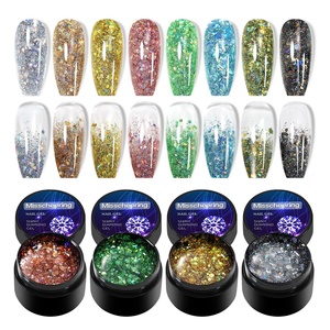 ชุดเจลทาเล็บสะท้อนแสง 8 สี ประกายเพชร ยูวี กลิตเตอร์ ดิสโก้ ทาเล็บ OEM ยอดนิยมสำหรับร้านทำเล็บ ชุดทำเล็บมือ - Product Image 1
