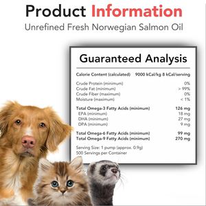 Huile de poisson pour animaux de compagnie, marque privée, oméga 3 naturel, huile de saumon liquide, compléments alimentaires pour animaux, huile de saumon sauvage d'Alaska pure pour chien - Product Image 2