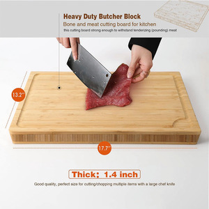 Bambou coupe hacher nouilles planche bois Rv <span class=keywords><strong>gaz</strong></span> cuisinière brûleur haut évier couverture pour comptoir de cuisine - Product Image 3