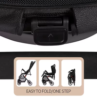 Poussette bébé 4 en 1 avec logo personnalisé, légère, pliable, pour bébé de 0 à 36 mois