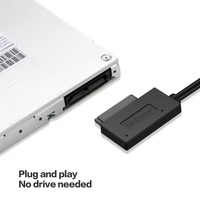 BoFan Super Speed USB 7+6 PIN SATA Adapter III 35cm PVC Copper Hard Drive Converter untuk Transfer Data SSD HDD 2.5 Inch