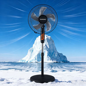 Ventilador de Pie de 16 Pulgadas con Longitudes de Cable Seleccionables para una Colocación Flexible en la Habitación, Flujo de Aire Constante que Alcanza Cada Rincón de las Salas de Estar - Product Image 1