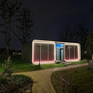 Unité <span class=keywords><strong>de</strong></span> toilettes mobiles modulaires intelligentes Apple Cabin, conteneurs habitables, système d'énergie solaire, construction en acier étanche, maison complète - Product Image 4