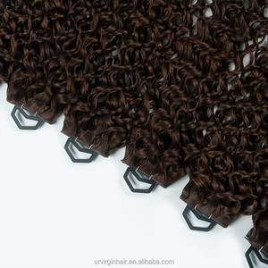Extensiones de Cabello Humano Yuanzhen K con Punta Plana Micro Link, Color Castaño Oscuro, Rizado Profundo, 100g Cada Una, Para Mujeres - Product Image 6