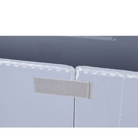 Boîte à palettes en plastique empilable et pliable, taille personnalisée, boîte à palettes industrielle pour entrepôt
