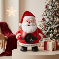 Projecteur portable Santa Full HD 1080P LED avec USB AUX Bluetooth pour enfants, cadeau idéal
