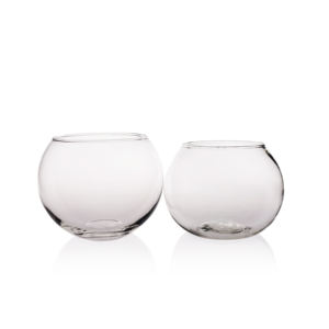 Grand bol <span class=keywords><strong>rond</strong></span> <span class=keywords><strong>transparent</strong></span> en verre, miroir à fleurs, grand équilibre, usine directe - Product Image 4