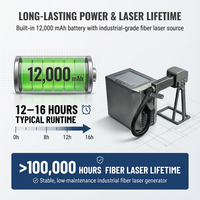 Machine de marquage laser portable à fibre optique 20W 30W 50W pour code VIN et numéro de châssis