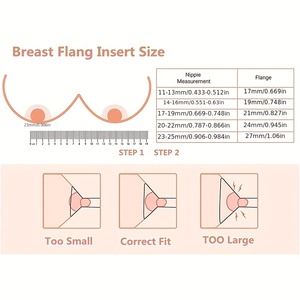 Inserto flangiato 19mm/21mm compatibile con tiralatte indossabile tiralatte scudo/inserto flangia pompa S9/S10/S12 parti di ricambio - Product Image 5