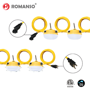 <b>LED</b> Construction Stringer <b>Light</b> IP65 ETL CETL 5 Bulbs 50FT 3000K-6500K AC120V Long Heavy Duty <b>LED</b> <b>Work</b> String <b>Light</b> - Product Image 1