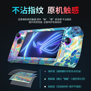 Rog Ally Adhesive <b>Sticker</b> Anime Cartoon Digital Printing Rectangular Self-adhesive Protective Skin For <b>Gaming</b> Console - Product Image 5