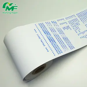 Rollos de papel térmico de imagen azul 80x70mm para máquina Pos o cajero automático