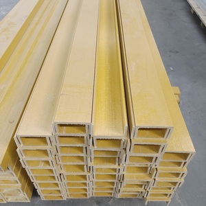 Chất lượng cao sợi thủy tinh C chùm <span class=keywords><strong>GRP</strong></span>/FRP <span class=keywords><strong>U</strong></span> kênh đùn hồ sơ 150*50mm - Product Image 5