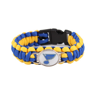 Großhandel Individuelles Design Privates Logo NHL Eishockeyteam Paracord Überlebensarmband Siebenstrang-Geflochtenes NHL Paracord Armband - Product Image 3