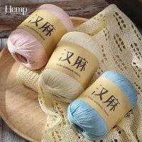 Hanf-Leinen-Jute-Spitze Gefärbtes Garn Seide Baumwolle Handgefertigter Sommer-Strickpullover Kurzarm-Häkelschal