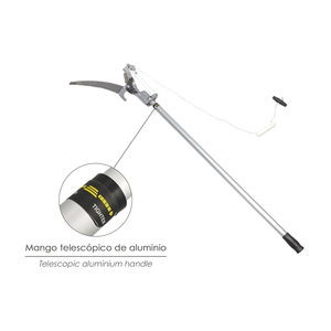 Tagliarami con sega, manico in alluminio, estensibile da 1,8 a 2,8 metri - Product Image 4