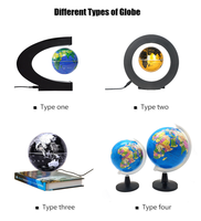 Globes du monde en plastique rotatifs de bureau classiques personnalisables Globes de la terre en plastique d'enseignement géographique