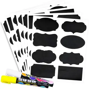 Wholesale Custom Reusable Waterproof Multifunction Chalkboard Private Sticker Labels