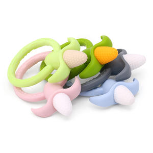 Llegada de un nuevo bebé juguetes 100% silicona de grado de alimentos de maíz de bebé con anillo de - Product Image 6
