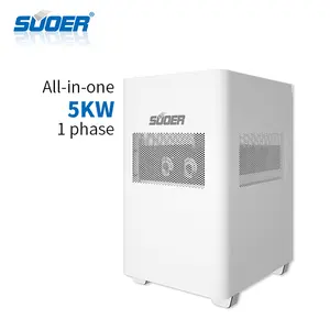 SUOER 5KW Solaranlage 1000w Hybrid-Energie speichers ystem