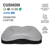 Coussin de siège ergonomique respirant en mousse à mémoire de forme – Soulagement de la douleur sédentaire, soutien rebondissant, portable, écologique, amovible