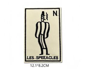 Patch brodé thermocollant carré 'Bla Bla Get in Loser Trouble Maker' pour vêtements, sacs, emballages et décoration - Product Image 5