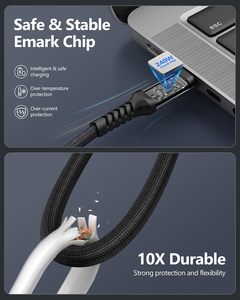 Câble USB-C de <span class=keywords><strong>1</strong></span>,<span class=keywords><strong>2</strong></span> mètre, Type C 3.<span class=keywords><strong>2</strong></span> Gen2, transfert de données 20 Gbps, câble USB-C personnalisé en usine, <span class=keywords><strong>1</strong></span> m, <span class=keywords><strong>2</strong></span> m, 3,<span class=keywords><strong>1</strong></span> m, charge rapide, câble USBC vers USBC 240W - Product Image 5