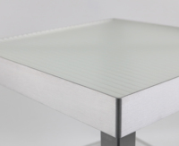 Cadre nordique moderne haut de gamme en aluminium de forme spéciale Table d'appoint Table d'appoint Table d'angle pour la décoration de la maison