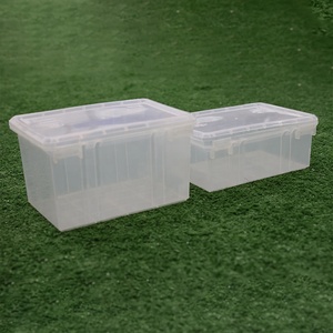 Custom Clear cardini PP scatola di stoccaggio contenitore di plastica per la casa e l'ufficio forniture di imballaggio in plastica - Product Image 1