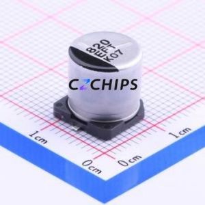 Condensador Electrolítico de Aluminio SMD EEEFT1E821AP, D10xL10.2mm 820uF 20% 25V 1.19A-100kHz - Product Image 1