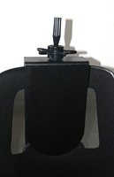 Pince de fixation robuste et durable pour chaise de mannequin, support de tête de perruque noir pour la coiffure et la cosmétologie, pince de dossier de siège