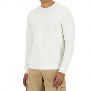 Sweat à capuche homme coupe ajustée en tissu peigné uni, col rond, respirant, manches longues, pour l'automne - Product Image 2