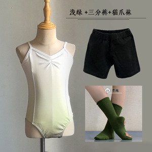 <span class=keywords><strong>Justaucorps</strong></span> de ballet dégradé pour filles, <span class=keywords><strong>justaucorps</strong></span> de danse à bretelles, <span class=keywords><strong>justaucorps</strong></span> de danse pour enfants en spandex, vêtements de danse d'entraînement, logo personnalisé OEM ODM - Product Image 2