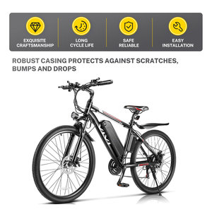 Batterie de remplacement pour vélo électrique 48V 10.4Ah 14Ah pour Vivi F26F H8, moteur 250W 500W 750W 1000W, pack de batterie Hailong - Product Image 6