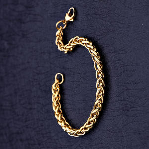 Nieuwe Mode Goud 316L Rvs Twisted Armband 18K Vergulde Armband Roestvrij Stalen Armband Voor Liefhebbers Geschenken - Product Image 4