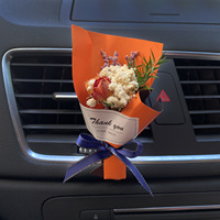 Diffuseur d'air pour voiture de haute qualité avec fleurs séchées, clip de ventilation, mini-parfum pour voiture, rafraîchisseur d'air sans électricité