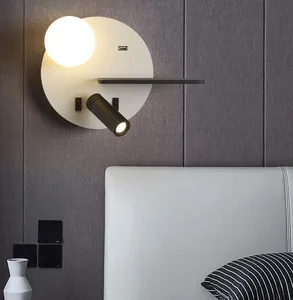 Top Supplier Hotel LED Bedside Light Wall Mounted Wall Lamp USB Wall Light