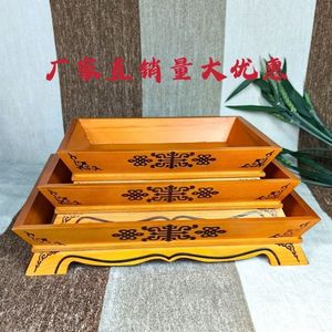 Bandeja Rectangular de Madera Maciza para Servir Cordero Asado, Estilo Étnico, Ecológica, para Exhibición de Alimentos - Product Image 3