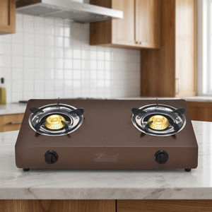 <b>Portable</b> Dual Burner <b>Gas</b> Cooktop with Electronic Ignition Stainless Steel Surface Easy Clean for Hotel Outdoor & Household Use - Product Image 5