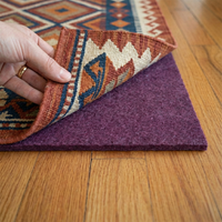 Rouleau de sous-couche de moquette en feutre à poils coupés, épaisseur 3,10 mm, thermocollant, antidérapant, absorbant l'humidité, taille et couleur personnalisables