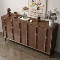Buffet de salle à manger vintage français en bois massif, table de rangement moderne, meuble de maison
