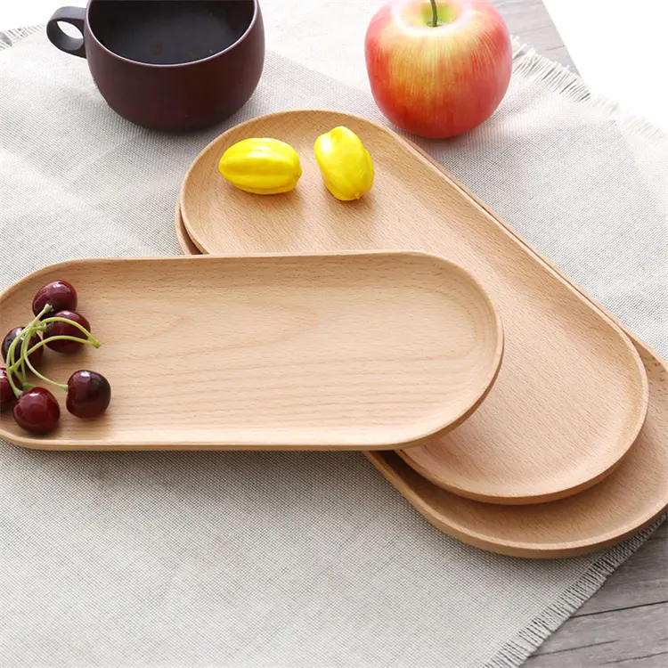 Solid 15mm thickness acacia wood cutting board Cheese board Outdoor camping portable fruit board