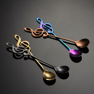 <span class=keywords><strong>Cuchara</strong></span> de café creativa de acero inoxidable, <span class=keywords><strong>cuchara</strong></span> de cóctel musical - Product Image 4